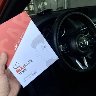 Cảm Biến Áp Suất Lốp ICAR TN405 Tích Hợp Lên Màn Hình Mini Đặt Taplo - Phù Hợp Tất Cả Dòng Xe. 