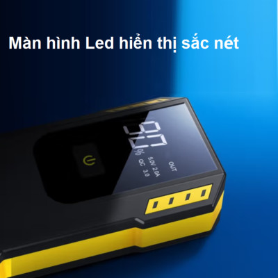 Bộ kích điện ắc quy ô tô, kiêm pin sạc dự phòng Goodyear GY-5358 dung lượng 12000mAh - Hàng Nhập Khẩu