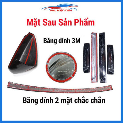Vè che mưa ô tô Bt50 Bt-50 2022-2023-2024 vè đen, nhựa ABS cao cấp chắn mưa, cản bụi, trang trí xe hơi
