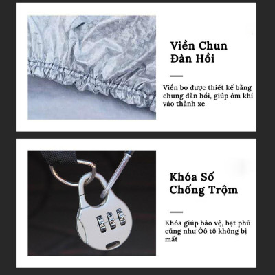 Bạt Phủ Xe Ô Tô Chevrolet Spark, Colorado, Trailblazer, Aveo, Cruze, Orlando, Captiva Bạt phủ Tráng nhôm 3 lớp