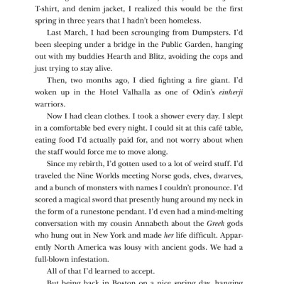 Magnus Chase And The Gods Of Asgard Series #1: The Sword Of Summer