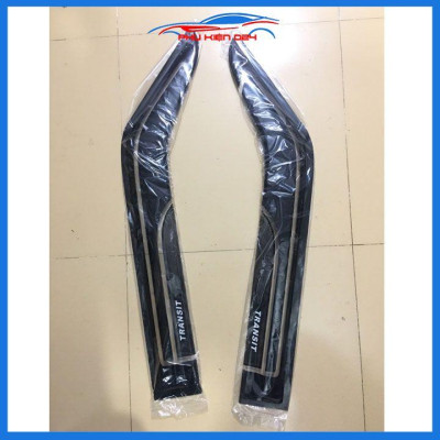 Vè che mưa ô tô Transit 2014-2015-2016-2017-2018-2019-2020-2021 sơn gồ đen nhựa ABS -chắn mưa, cản bụi-