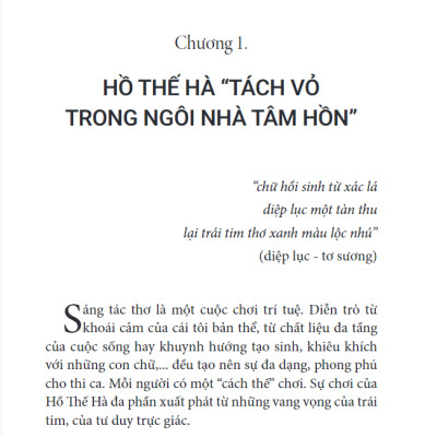 Thơ Hồ Thế Hà & Giấc Mơ Cỏ Hát - Chuyên Luận