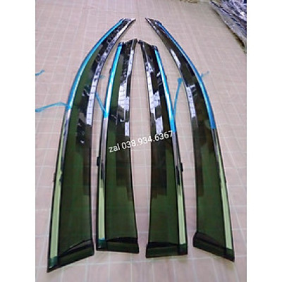 Vè che mưa Honda Civic 2016-2021 chỉ mạ crom sáng bóng, chất liệu dày và bền, có vi deo rivew sản phẩm