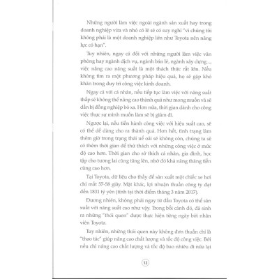 Thói Quen Của Toyota – Nghệ Thuật Nâng Cao Năng Suất Công Việc ( bc)