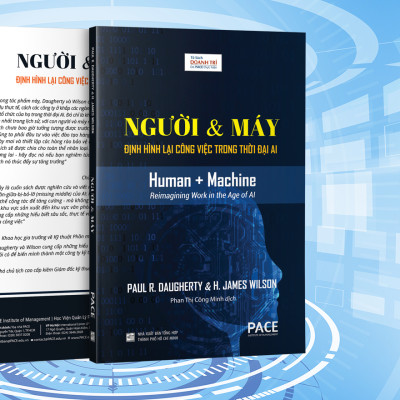NGƯỜI & MÁY (Human + Machine) - Định Hình Lại Công Việc Trong Thời Đại AI - Paul R. Daugherty và H. James Wilson - Phan Thị Công Minh dịch - (bìa cứng)