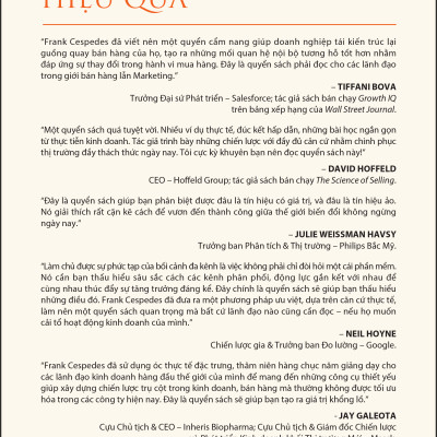 QUẢN TRỊ BÁN HÀNG HIỆU QUẢ (Sales Management That Works) - Frank V. Cespedes - Trịnh Hoàng Kim Phượng dịch - (bìa mềm tay gấp)