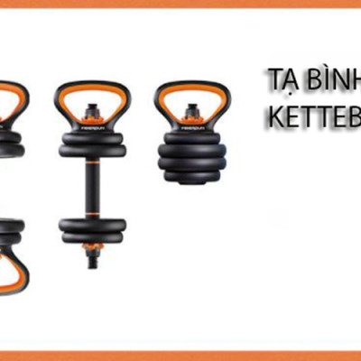 Bộ Tạ Tay Đa Năng Điều Chỉnh 40Kg Composite  6 Trong 1 FED-130240 Cao Cấp