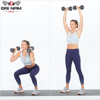  Bộ Tạ Tay 5kg Bọc Cao Su Trơn Lõi Thép Cao Cấp Chính Hãng Đại Nam Sport (Tổng 10kg)-Giao Màu Ngẫu Nhiên