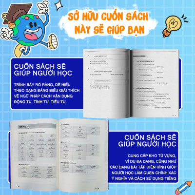Sách - Combo Giáo trình Tiếng Hàn Tổng hợp Trung cấp 4 ( giáo trình + bài tập) - Bản Đen trắng Mcbooks