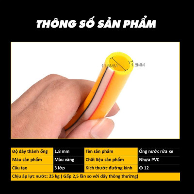 [ Bán #noithatoto ] Ống nước rửa xe, tưới cây. Chất liệu cao su bền bỉ chống gẫy gập ống loại tốt nguyên cuộn 100M