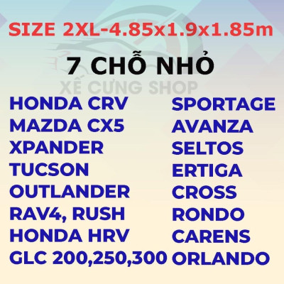 Bạt phủ Vải Dù OXFORD FORD Territory,Everest,Ranger,Focus,Fiesta,...bạt phủ 3 lớp chống xước có kháo kéo cánh cửa