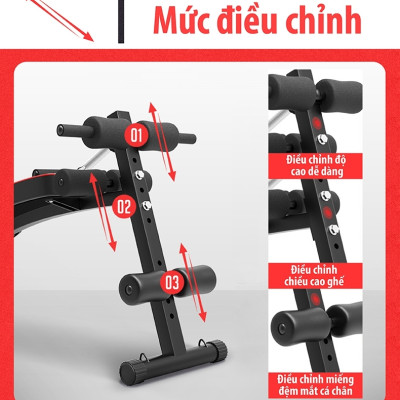 Ghế tập bụng cong muse, Ghế tập gym đa năng, Ghế Tập cơ Bụng, Máy tập bụng, Ghế tập lực , máy gập cơ bụng (hàng nhập khẩu)