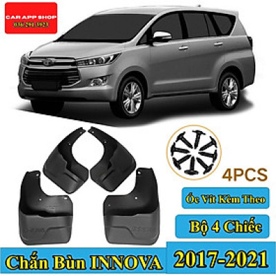 Chắn Bùn Toyota Innova Đời 2006 - 2022  Chất liệu Nhựa Dẻo Tặng kèm Ốc Vít ,Bộ 4 Chiếc Hàng Loại 1