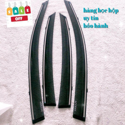 VÈ CHE MƯA CHỈ INOX CAO CẤP DÀNH CHO HYUNDAI ACCENT 2019,2020,2021 GIÁ RẺ NHẤT CÓ VI DEO VÀ HÌNH ẢNH THẬT