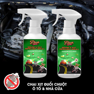 Chai đuổi chuột khoang máy Ô tô, Chống chuột, côn trùng hương liệu thiên nhiên an toàn sử dụng