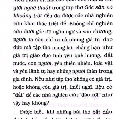 Góc Sân Và Khoảng Trời - Tinh Tuyển (Tái Bản 2023)