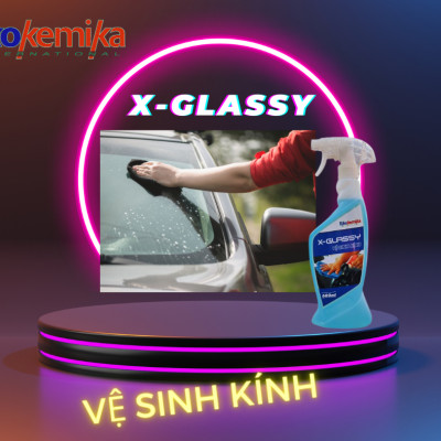 NƯỚC LAU KÍNH VÀ LÀM SẠCH NỘI THẤT XE HƠI X-GLASSY 600ML THƯƠNG HIỆU EKOKEMIKA