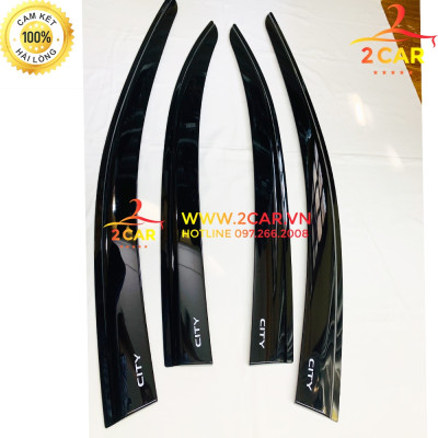 Vè che mưa xe Honda City 2015 - 2020, 2021, 2022 nhựa đen cao cấp - Giá 1 bộ