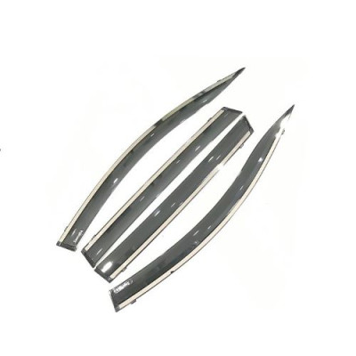 VÈ CHE MƯA CHỈ INOX CAO CẤP DÀNH CHO XE HYUNDAI SANTAFE 2018