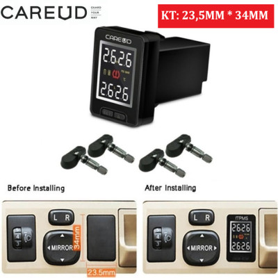 Cảm biến áp suất thương hiệu cao cấp Careud FX926NF+ lốp van trong, gắn nút chờ các loại xe ô tô -Hàng nhập khẩu