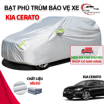 [KIA CERATO] Bạt phủ trùm xe ô tô Kia Cerato , bạt vải dù Oxford đậy bao trùm xe oto 5 chỗ , áo trùm bảo vệ 
