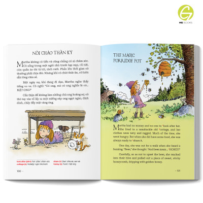 Sách Song Ngữ - 10 phút đọc truyện trước giờ đi ngủ: Truyện dân gian giúp bé gieo mầm tính cách tốt