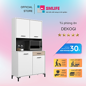 Tủ nhà bếp gia đình bằng gỗ MDF kết cấu chắc chắn SMLIFE Dekogi