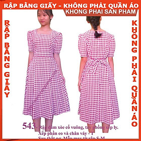 Rập giấy mã 543 (BẢN VẼ) rập đầm cổ vuông