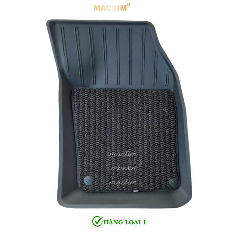 Thảm lót sàn xe ô tô 2 lớp Volvo S90 LWB 2022-2024+ Nhãn hiệu Macsim 3W chất liệu nhựa TPE đúc khuôn cao cấp - màu đen