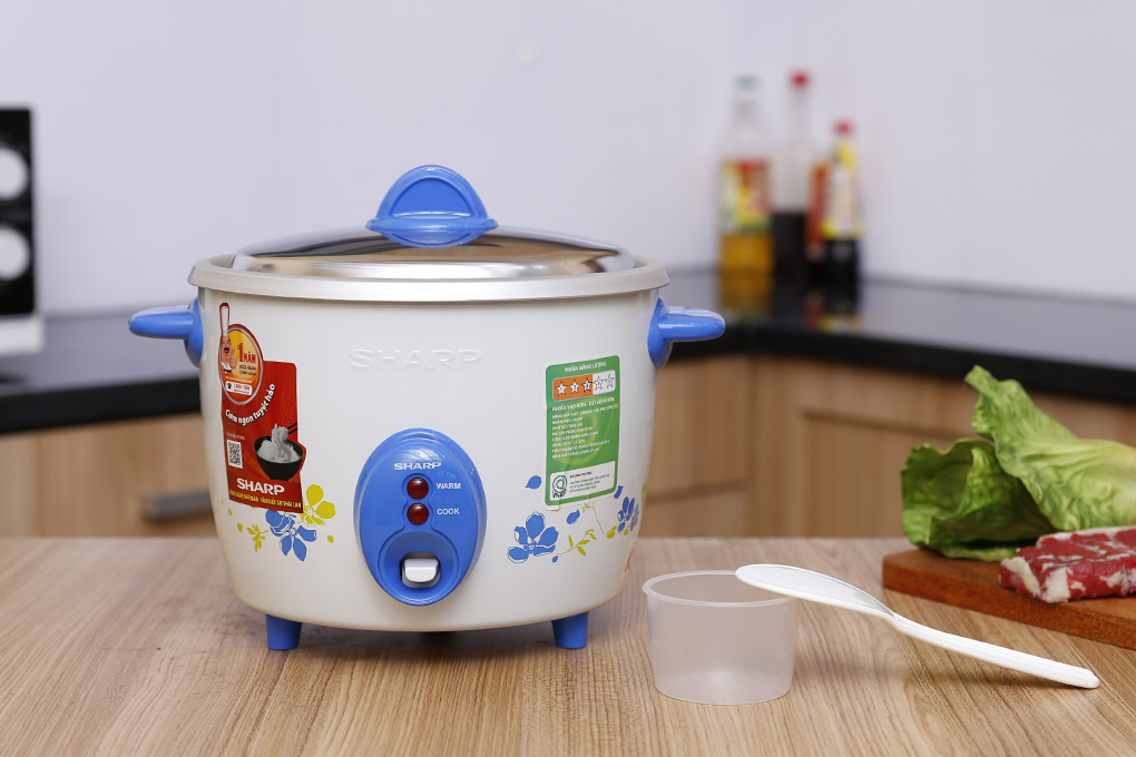 Nồi cơm nắp rời Sharp 1.5 lít KSH-D15V, Công suất 530W, Giao màu ngẫu nhiên - Hàng chính hãng