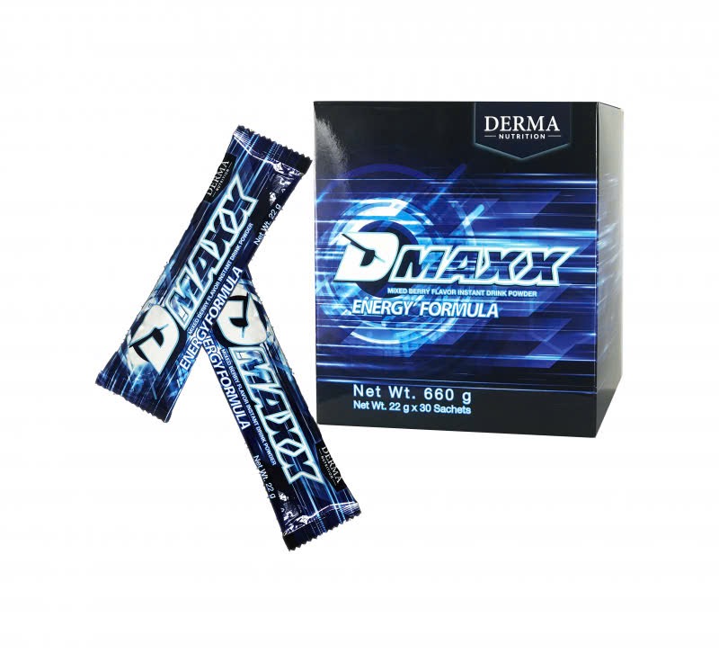 DMAXX thức uống bổ sung vitamin năng lượng có đường DAMODE 6 gói dùng thử màu xanh