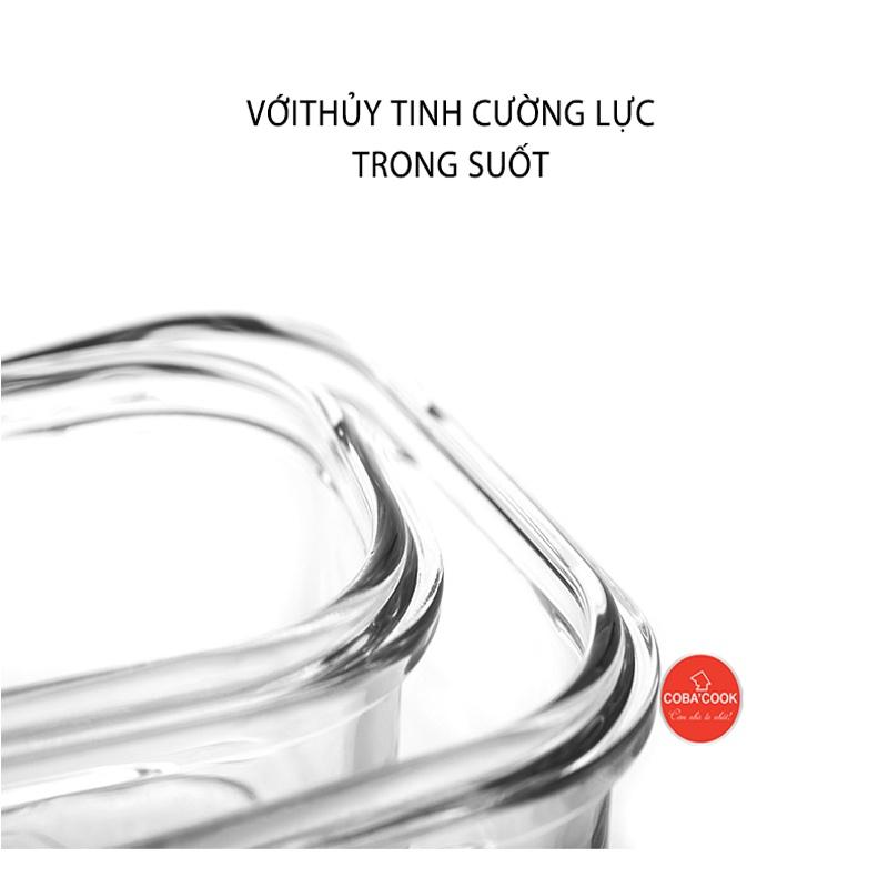 Bộ 6 hộp thủy tinh COBA