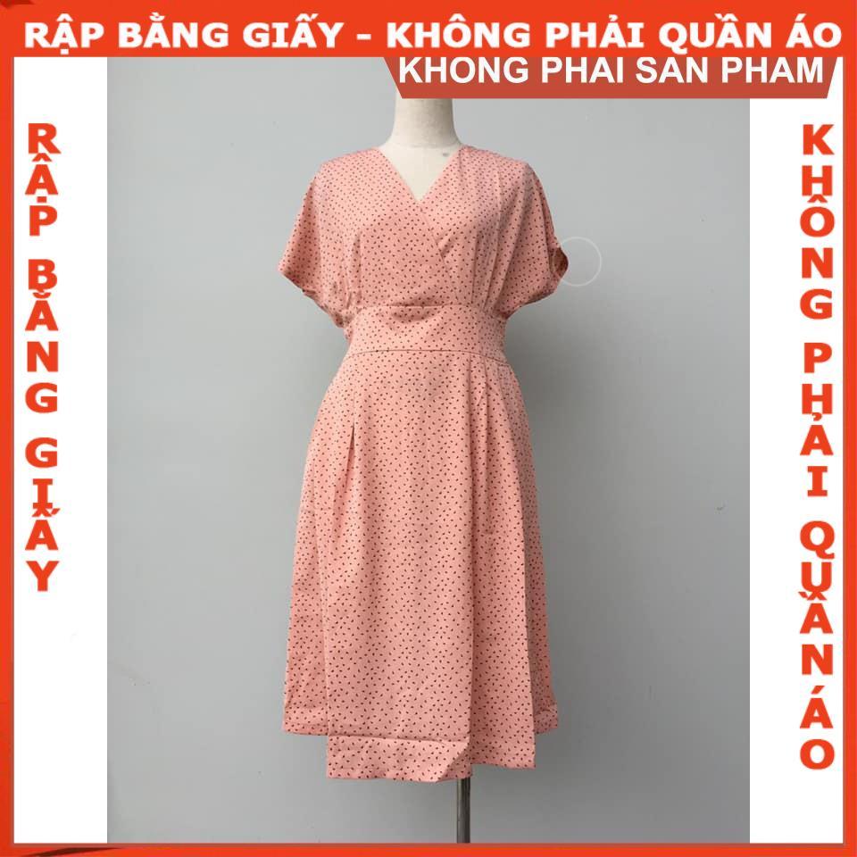 Rập giấy đầm tay liền 875 (BẢN VẼ)