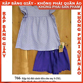 Rập giấy A0 bộ cánh tiên mã 766 (BẢN VẼ)