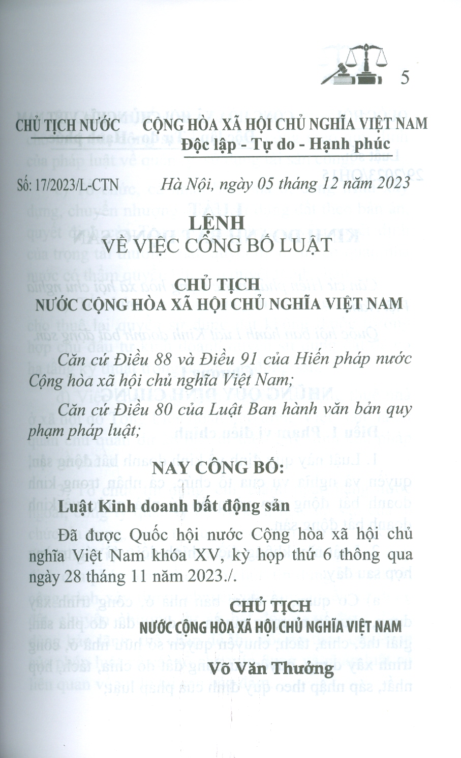 Luật Kinh Doanh Bất Động Sản (Có Hiệu Lực Thi Hành Từ Ngày 1/8/2024)