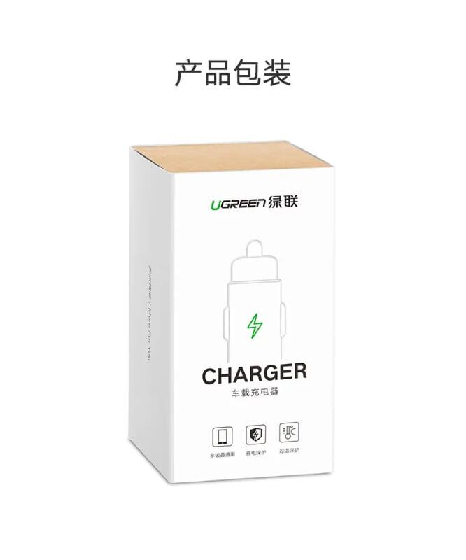 Ugreen UG40733CD165TK 29W màu Bạc Bộ sạc ô tô 3 cổng USB cao cấp - HÀNG CHÍNH HÃNG