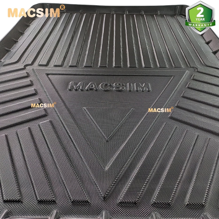 Thảm lót cốp qd xe ô tô BMW 5 series 520i/528i/530i 2018- 2020 nhãn hiệu Macsim chất liệu TPV cao cấp màu đen