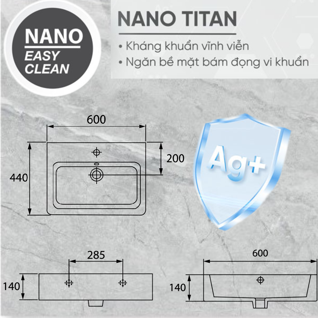 CHẬU RỬA MẶT LAVABO CAO CẤP MÃ S-4284