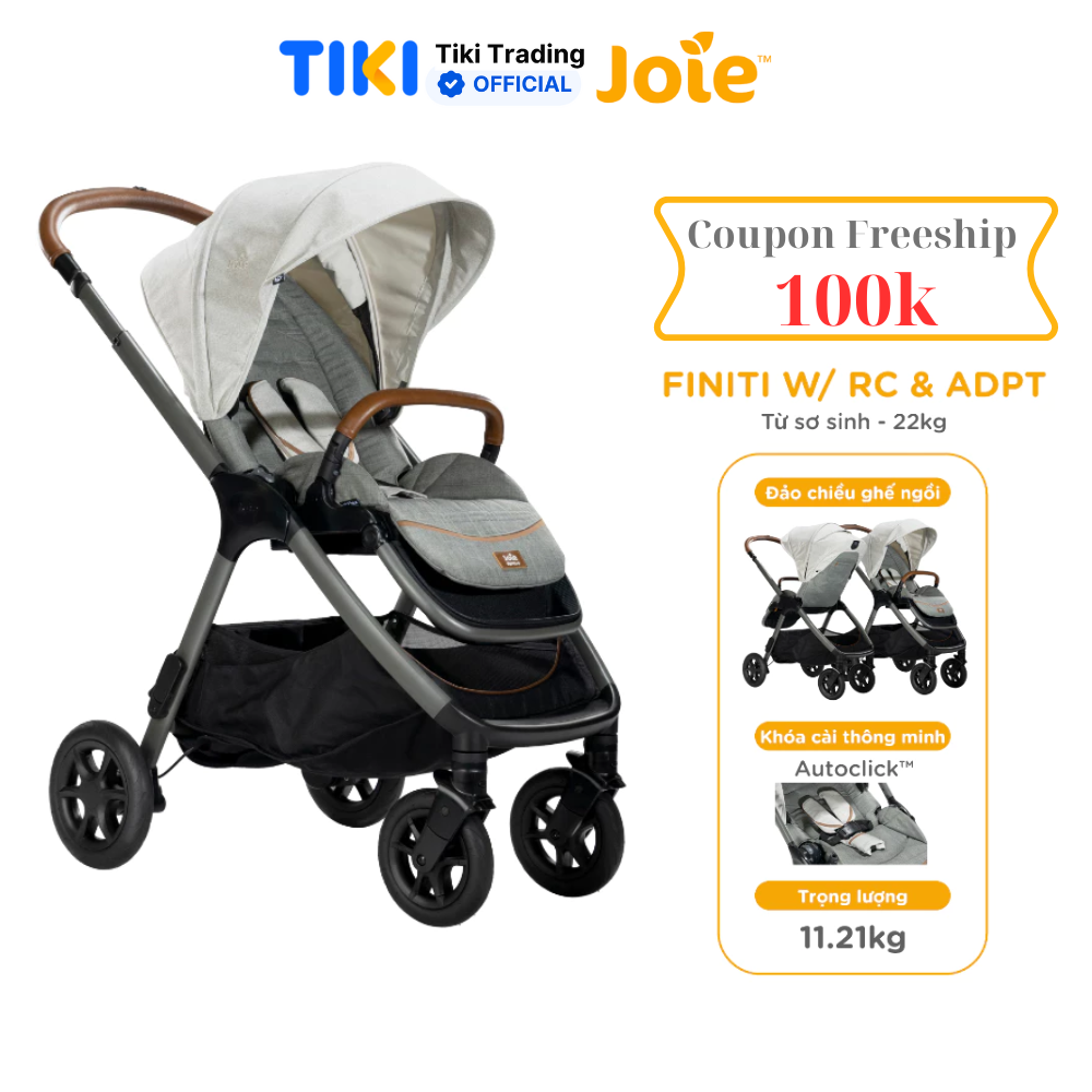 Xe đẩy trẻ em Joie Finiti W/ RC & ADPT Oyster