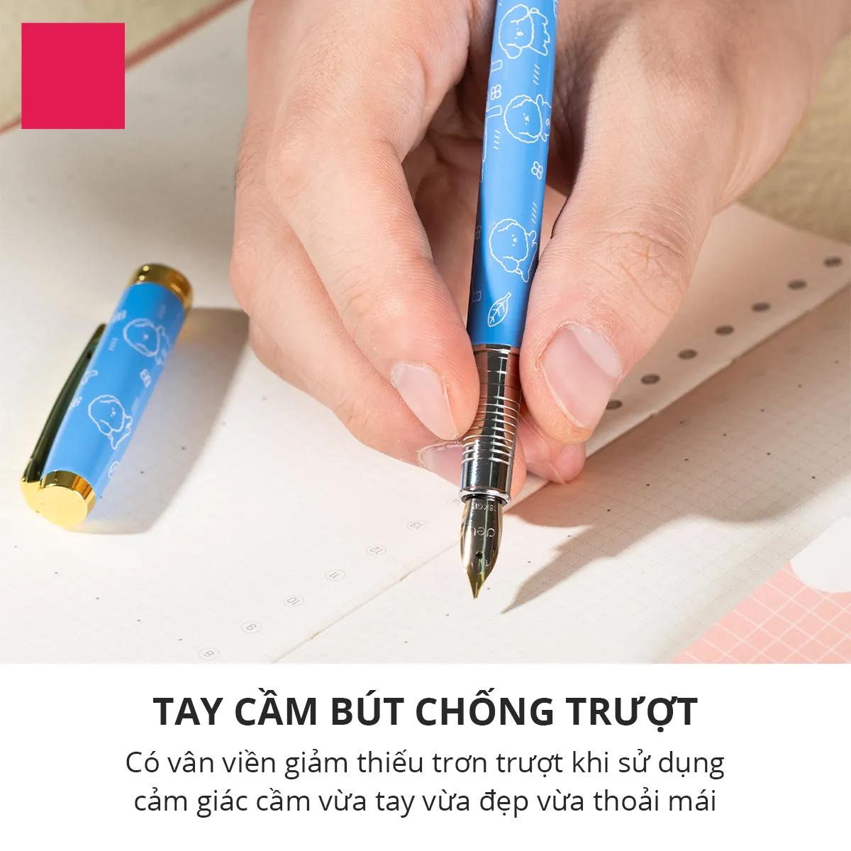 Bút Máy Kim Loại - Deli CQ893 - Màu Xanh Dương