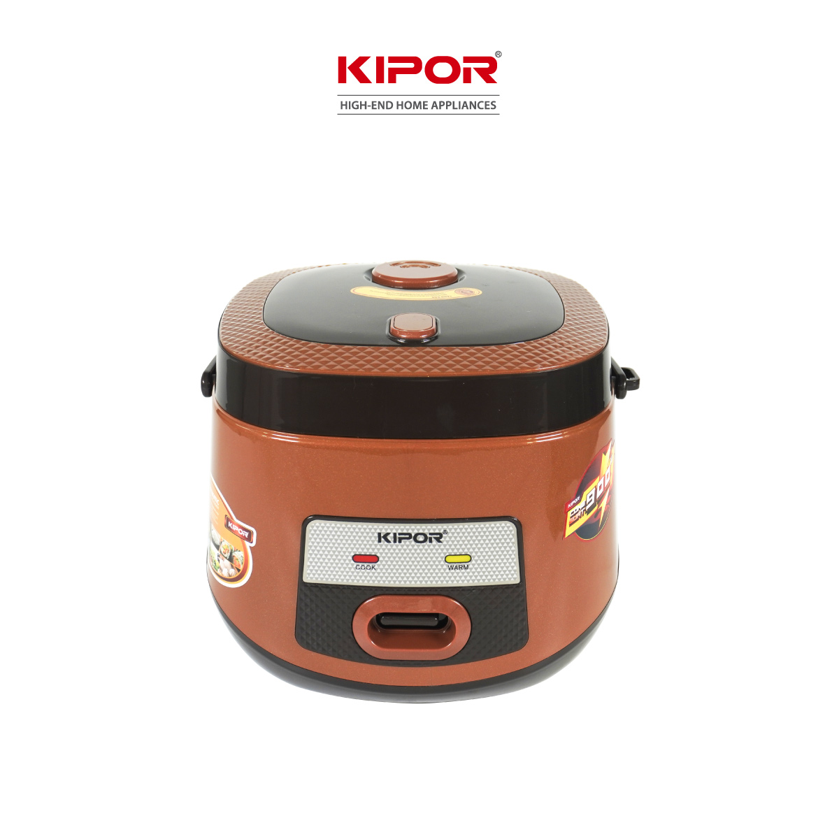 Nồi cơm điện KIPOR KP-N86918 - 1.8L - Lớp chống dính TEFLON cao cấp, lòng nồi niêu - Lòng nồi dày 3mm 1kg - Hàng chính hãng