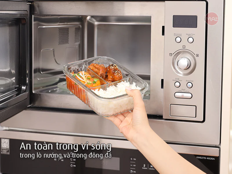 Bộ hộp thuỷ tinh 12 món bảo quản, đựng thực phẩm Neoflam Hàn Quốc - Wavelock, Dùng bảo quản, nướng, hâm nóng thực phẩm