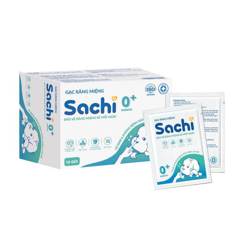 Mua 2 Gạc Rơ Lưỡi Sachi cho bé từ 0 tháng tuổi- Tặng 1 kem hăm Liniment