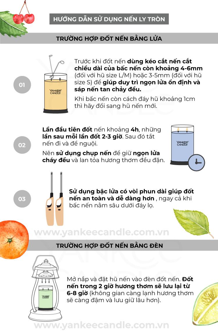 Nến ly tròn sáp đậu nành Yankee Candle size L (567g) - Smoked Vanilla & Cashmere