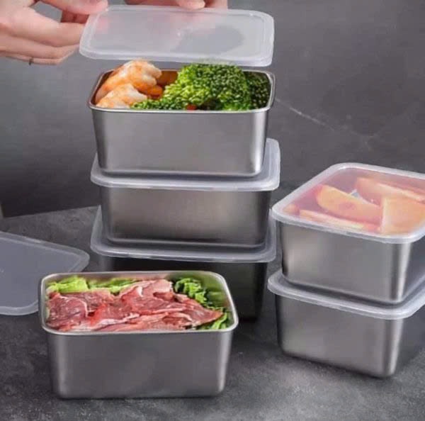 HỘP INOX ĐỰNG THỰC PHẨM KÈM NẮP NHỰA - Hàng chính hãng