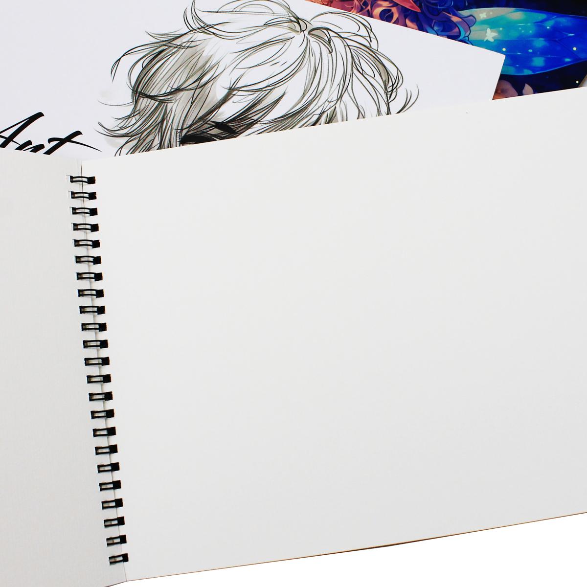 Tập Vẽ Lò Xo Art Journal A4 - 40 Trang 220gsm - The Sun - Manga Girl 02