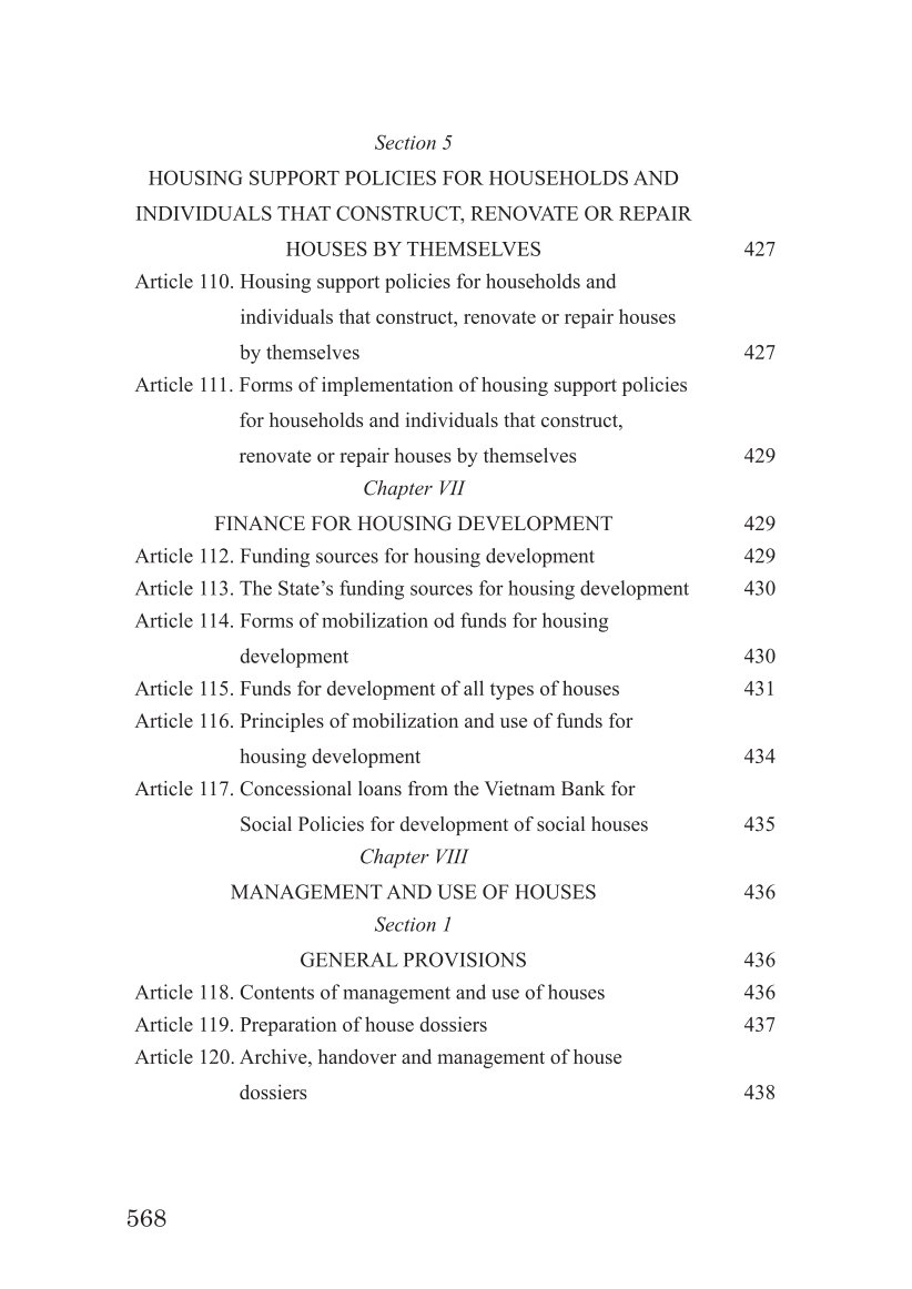 Luật nhà ở 2023 (song ngữ Việt Anh) The 2023 Housing Law (Vietnamese -English)
