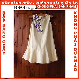 Rập giấy mã 353 (BẢN VẼ) rập đầm suông