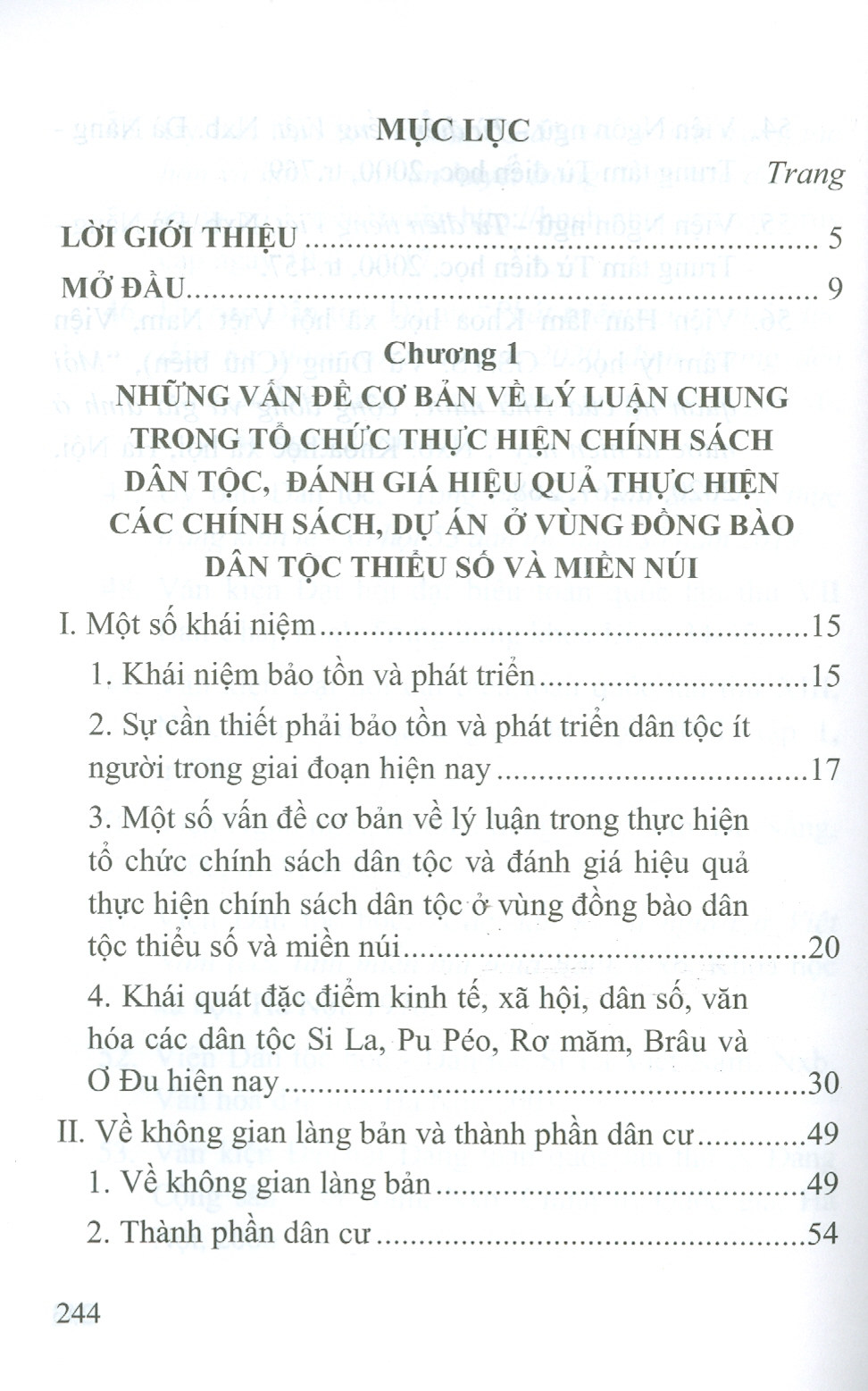 Bảo Tồn Và Phát Triển Một Số Dân Tộc Rất Ít Người Ở Việt Nam (Si La, Pu Péo, Rơ Măm, Brâu Và Ơ Đu)